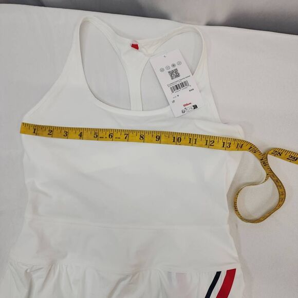 Wilson Size Small Unmatched Lined Tennis Dress White Active Wear - Picture 3 of 9